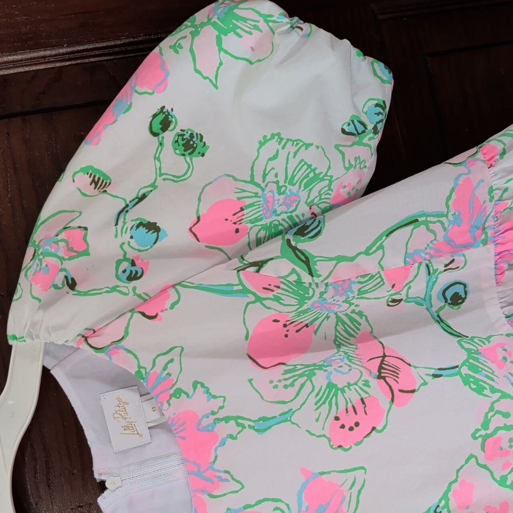 Lilly Pulitzer Mini Knoxlie Dress In Multi Oversized Orchids 12 - Picture 6 of 13
